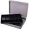 Sparco Products Cash Box- w- 2 Keys- 10 Compartments- 10-.50in.x15in.x2in.- Gray
